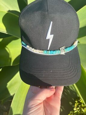 Custom Hat Chain Only Handmade brand new Butterfly bead detail